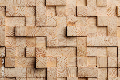 Background made of wooden cubes photo