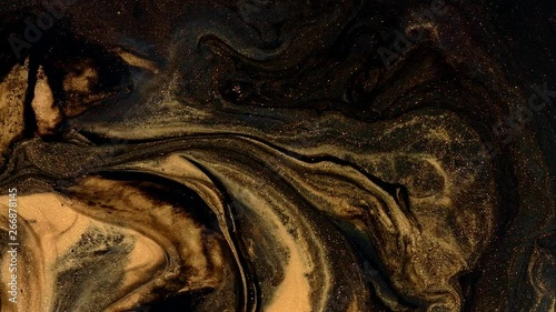 black gold flow dramatic painting texture