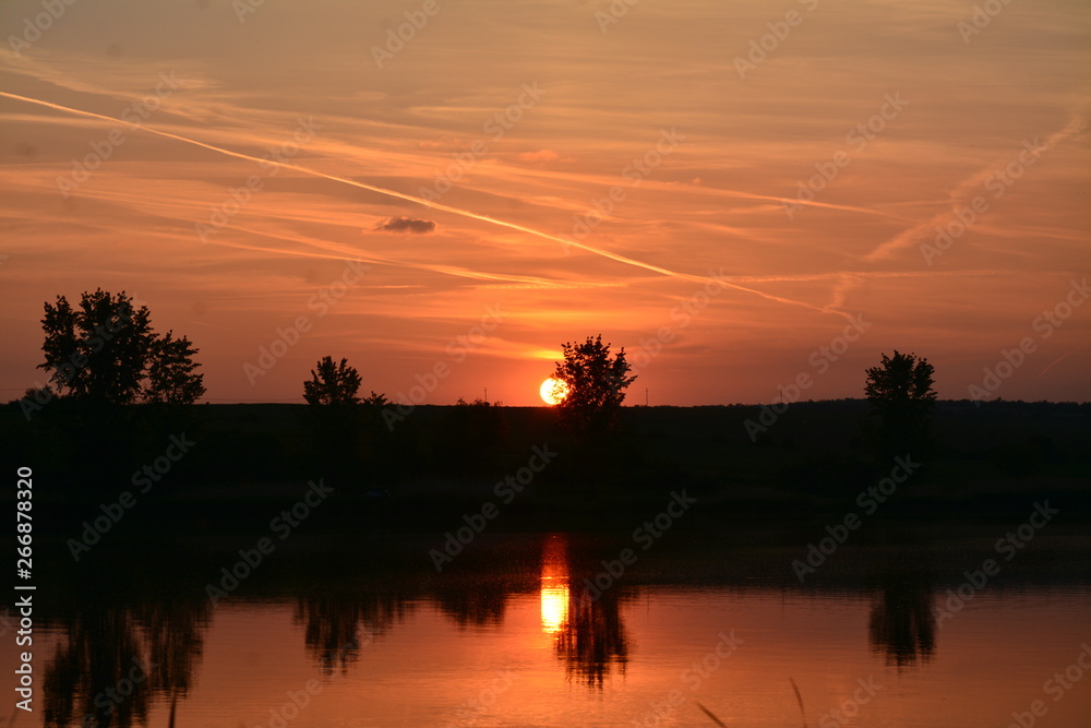 sunset on Lake Siutghiol - Romania