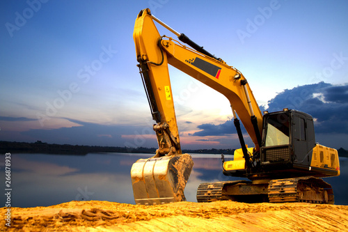 excavator at work