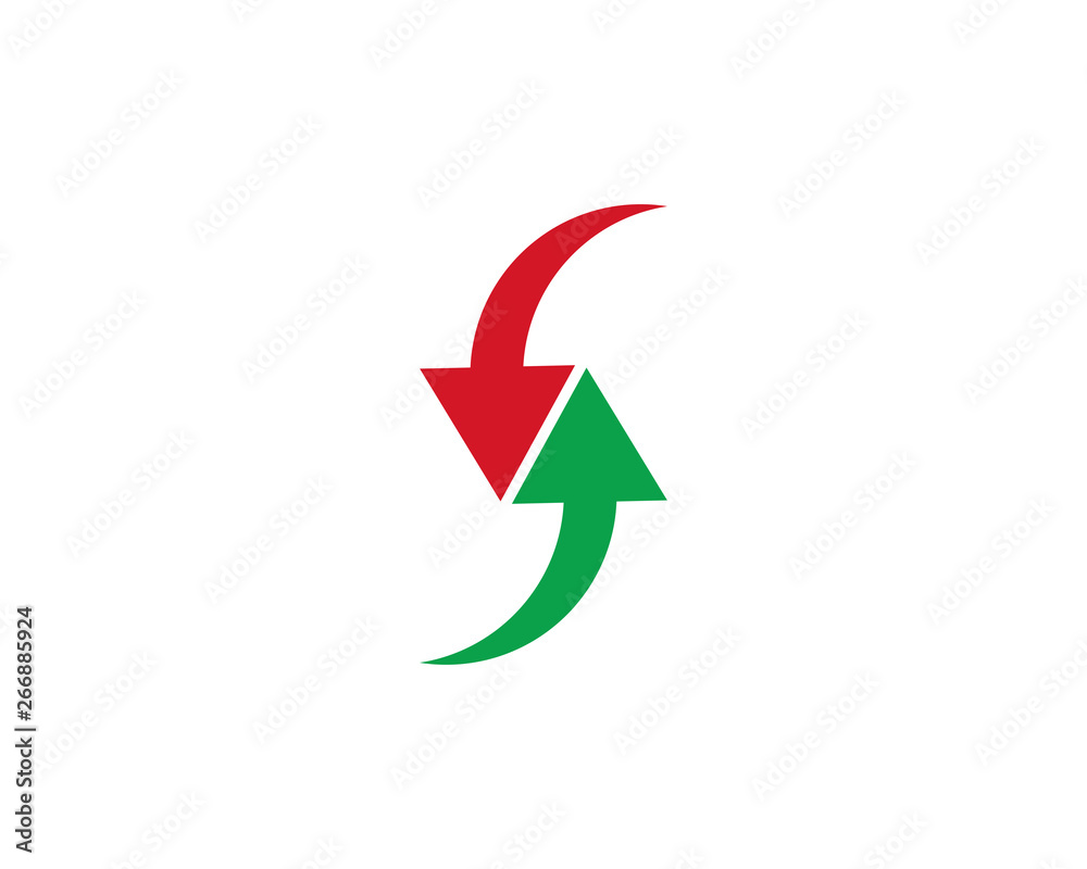 Arrows logo template vector icon illustration design Arrows logo template vector icon illustration design