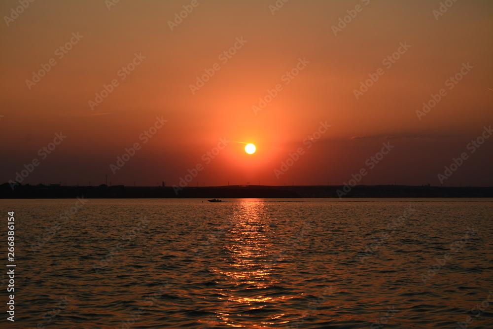 sunset on the lake sunset on the lake