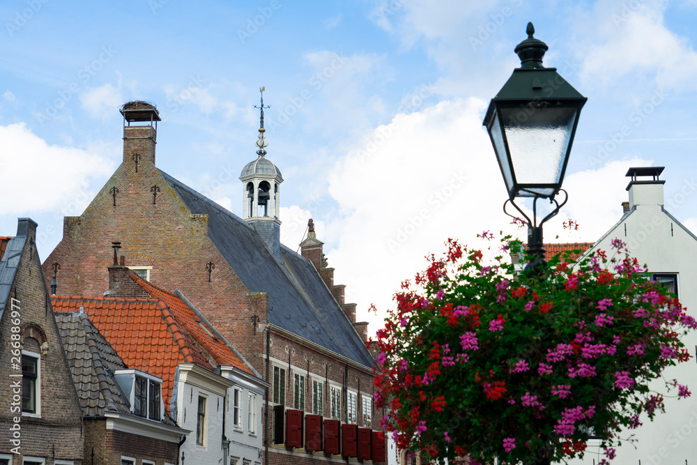 gable houses in Oudeater, The Netherlands gable houses in Oudeater, The Netherlands