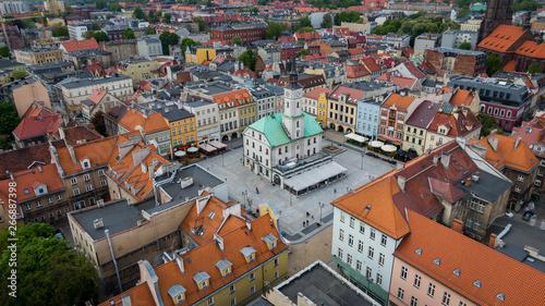 city of Gliwice - panorama of the city - market square