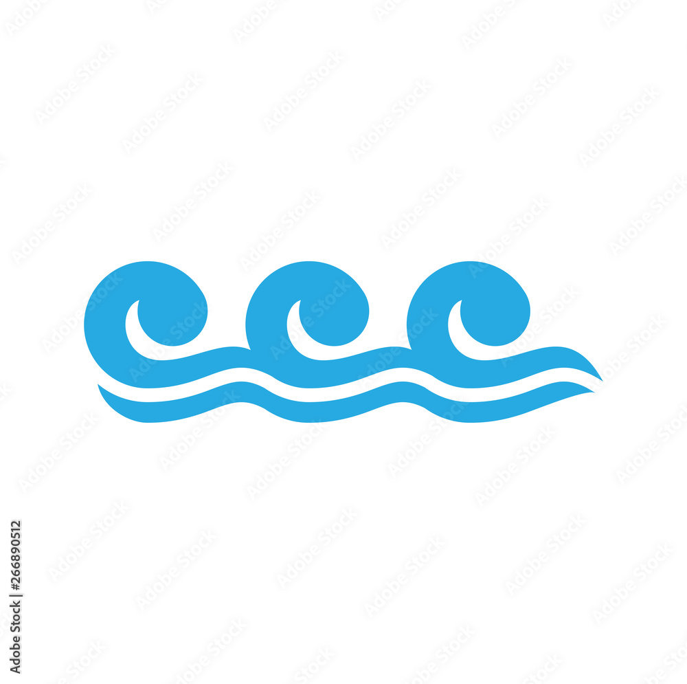 Waves icon on background for graphic and web design. Simple vector sign. Internet concept symbol for website button or mobile app. Waves icon on background for graphic and web design. Simple vector sign. Internet concept symbol for website button or mobile app.