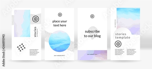 social network elegant stories template. vector EPS10