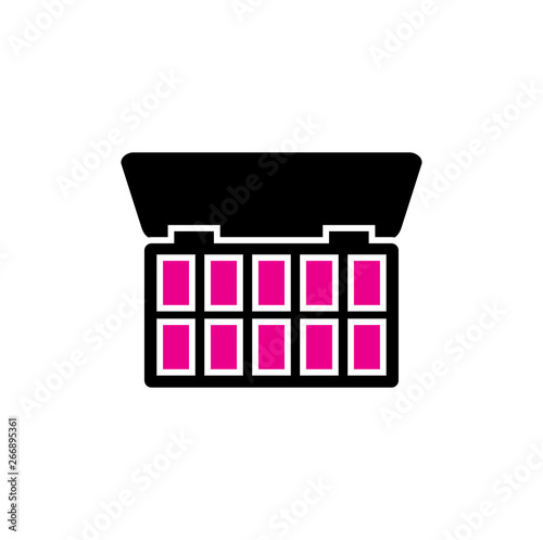 Beauty related icon on background for graphic and web design. Simple vector sign. Internet concept symbol for website button or mobile app.