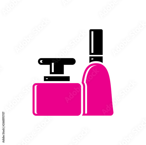 Beauty related icon on background for graphic and web design. Simple vector sign. Internet concept symbol for website button or mobile app.