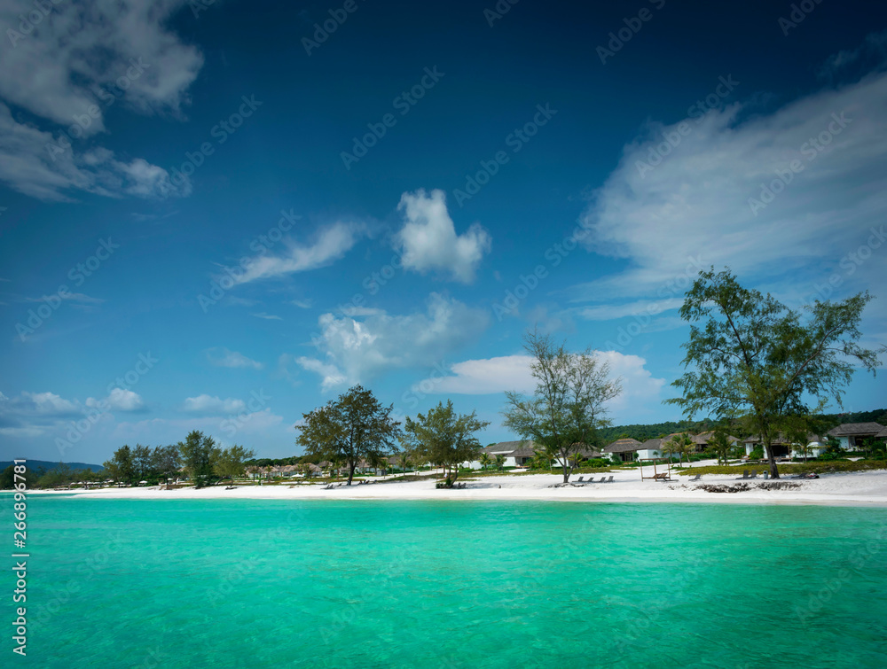 paradise beach in koh rong island near sihanoukville cambodia coast