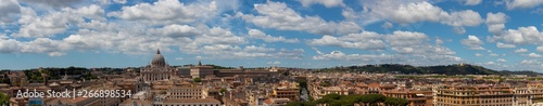 Panorama of Rome and St. Peter's Basilica