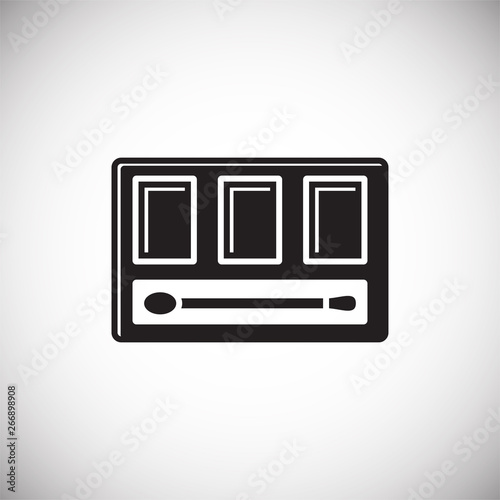 Beauty related icon on background for graphic and web design. Simple vector sign. Internet concept symbol for website button or mobile app.