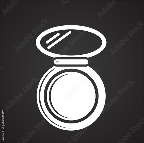 Beauty related icon on background for graphic and web design. Simple vector sign. Internet concept symbol for website button or mobile app.