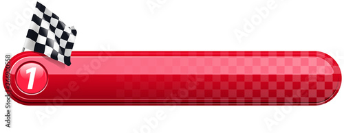 checkered racing banner