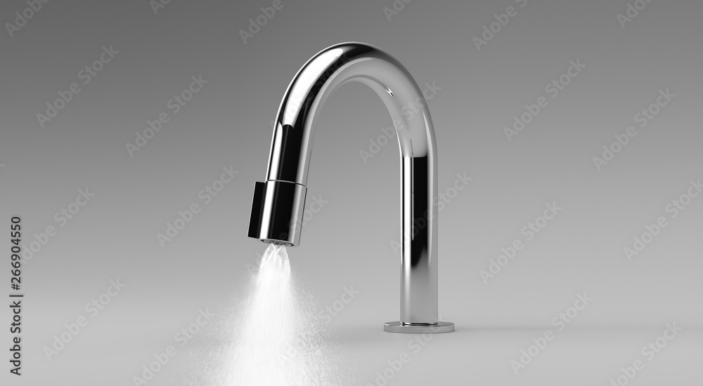 Faucets close up isolated over clear background Faucets close up isolated over clear background