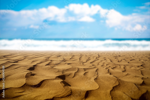 Sand background and ocean 