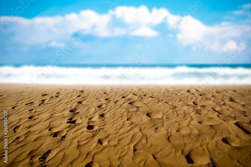 Sand background and ocean 