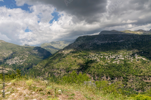 Traditional greek village Kalarites  Epirus  Greece .