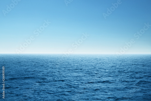 Blue open sea. Environment,travel and nature concept