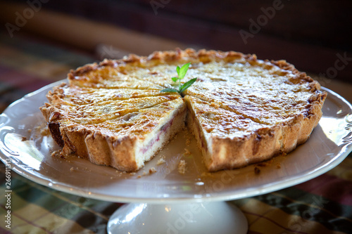 Quiche Lorraine on the table