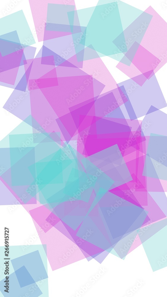 Fototapeta premium Multicolored translucent hexagons on white background. Vertical image orientation. 3D illustration