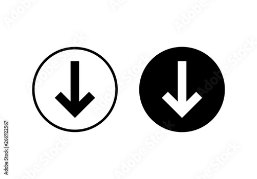 Arrow icon vector. Arrow symbol. navigation icon vector