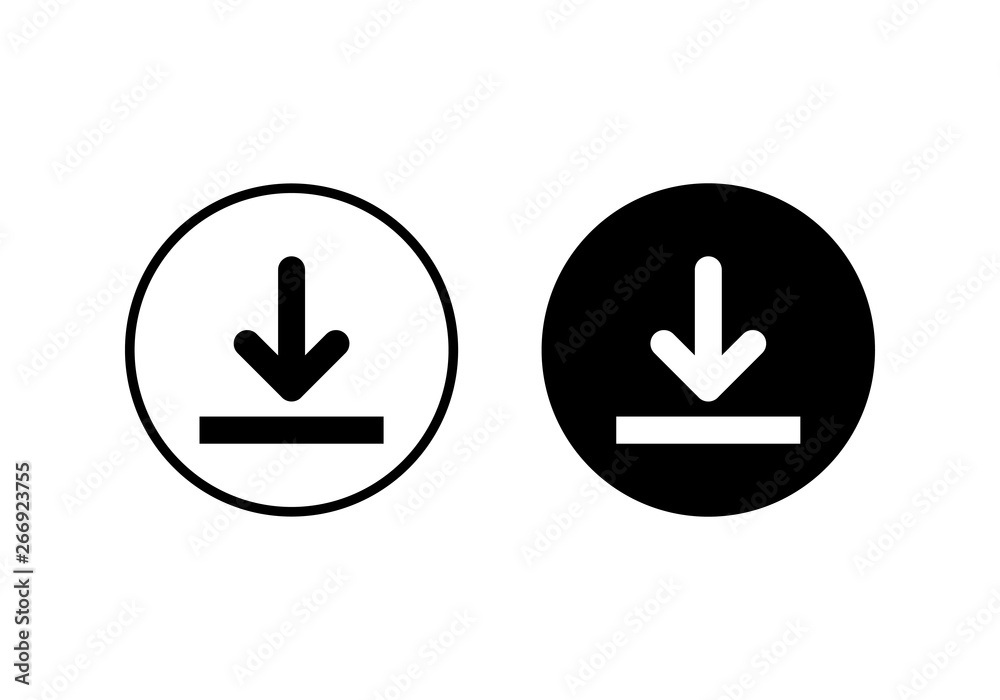 Download icon vector. Downloading vector icon Download icon vector. Downloading vector icon