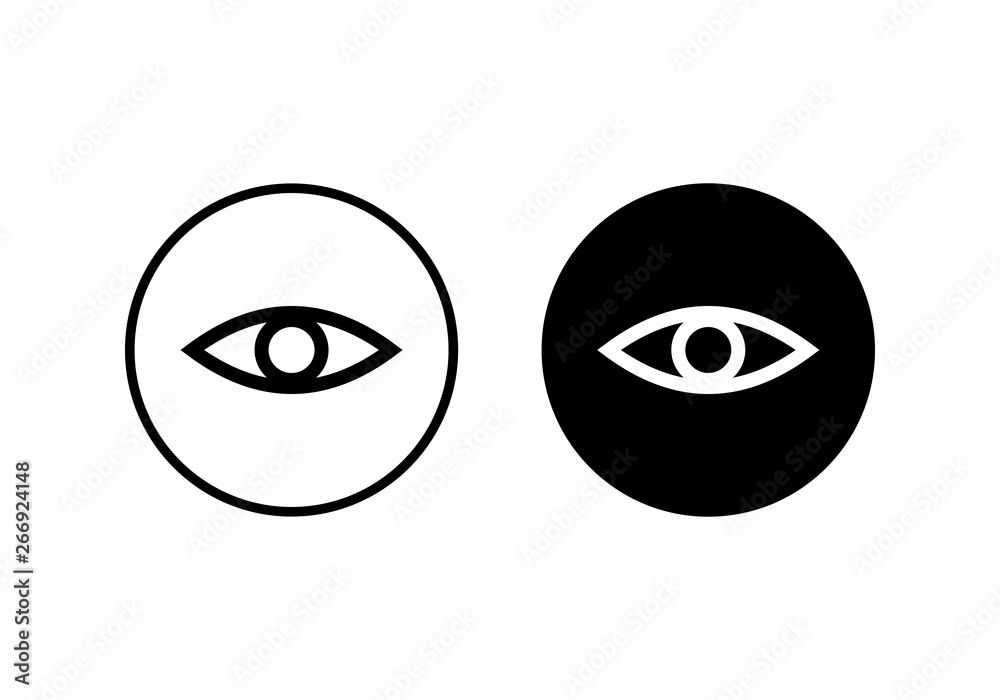 Eye icon vector. Look and Vision icon. Eye vector icon