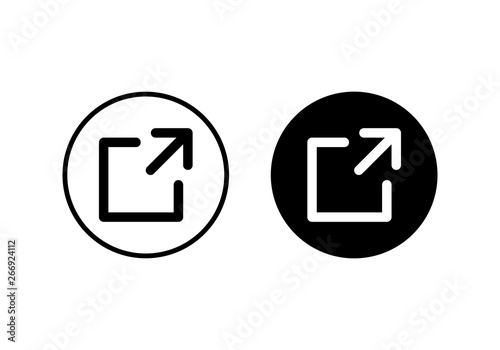 External link symbol vector icon. Link icon. Hyperlink chain symbol. Download, Share, and Load More Icons