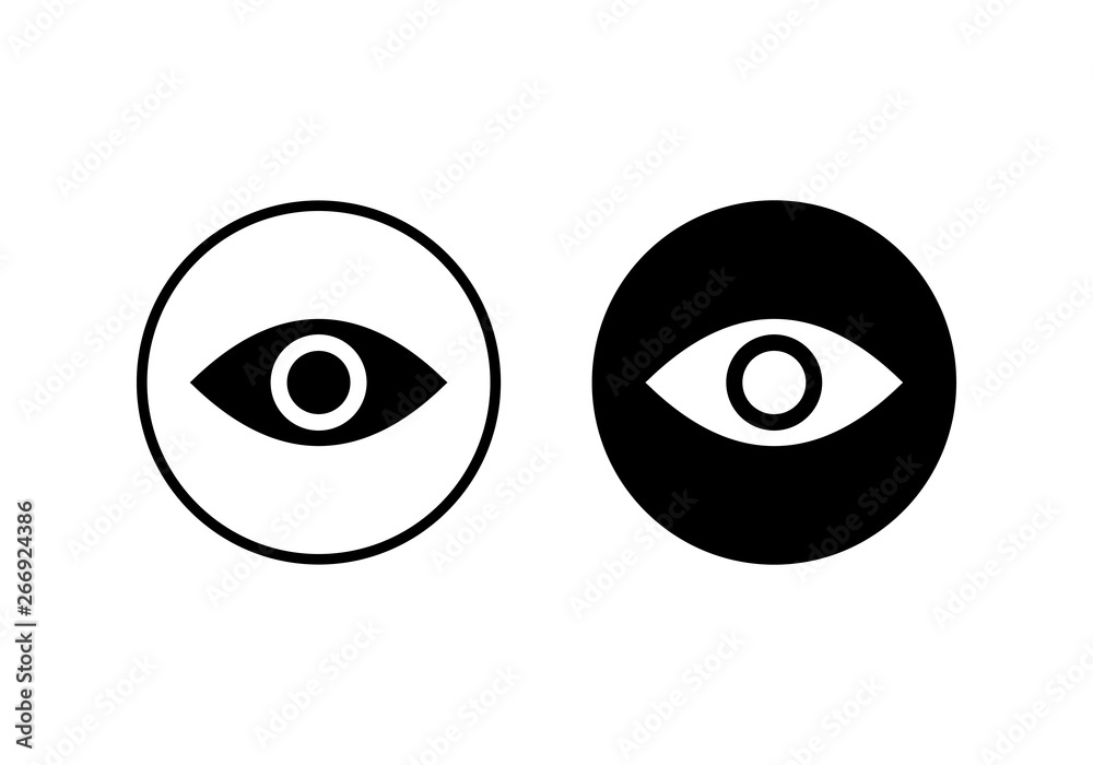 Eye icon vector. Look and Vision icon. Eye vector icon Eye icon vector. Look and Vision icon. Eye vector icon
