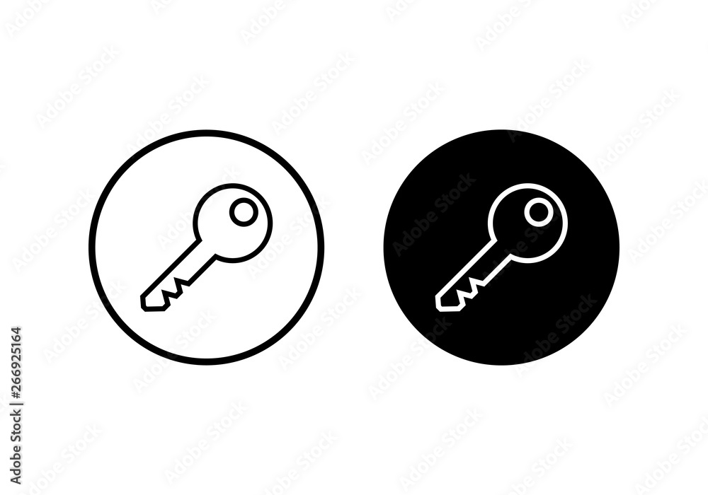Key icon vector. Key vector icon. Key symbol for web site design Key icon vector. Key vector icon. Key symbol for web site design