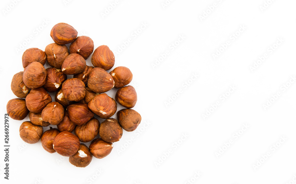 hazelnuts for figures on the diet nuts healthy food for snack on a white background hazelnuts for figures on the diet nuts healthy food for snack on a white background