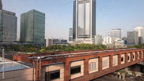 Wallpaper Mural Japanese railway car window. Near Shiba Park, Tokyo Torontodigital.ca