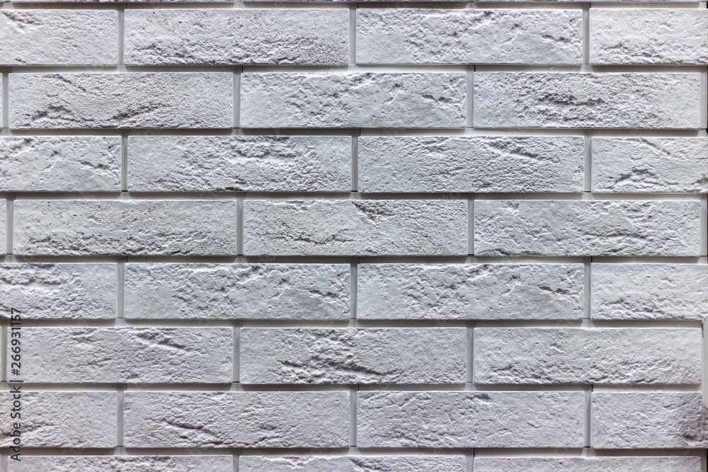 Obraz premium white brick wall background close up