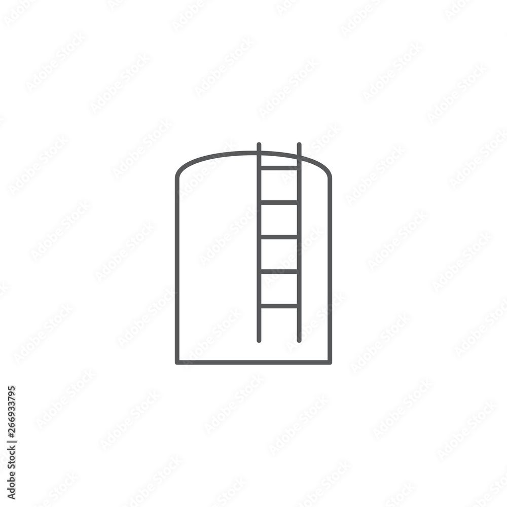 storage tank vector icon concept, isolated on white background storage tank vector icon concept, isolated on white background