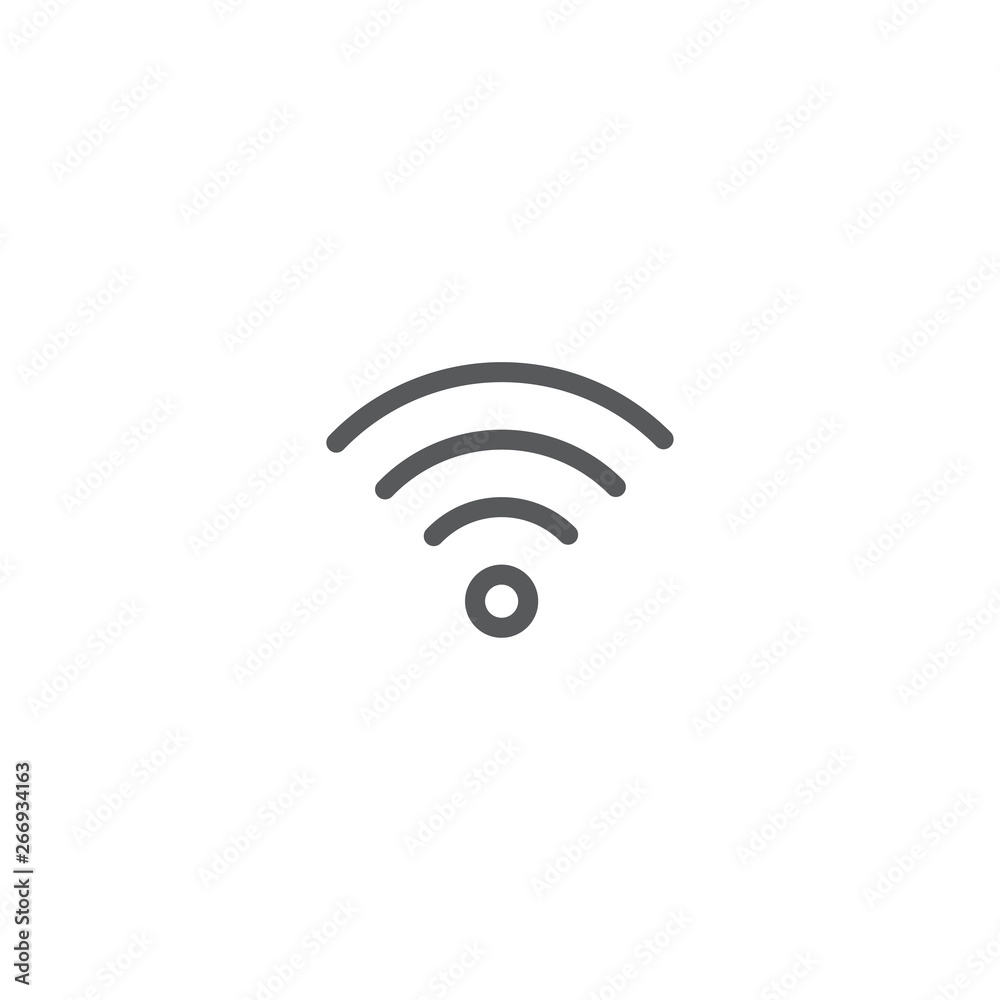 wifi signal vector icon concept, isolated on white background