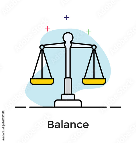 Balance in flat icon