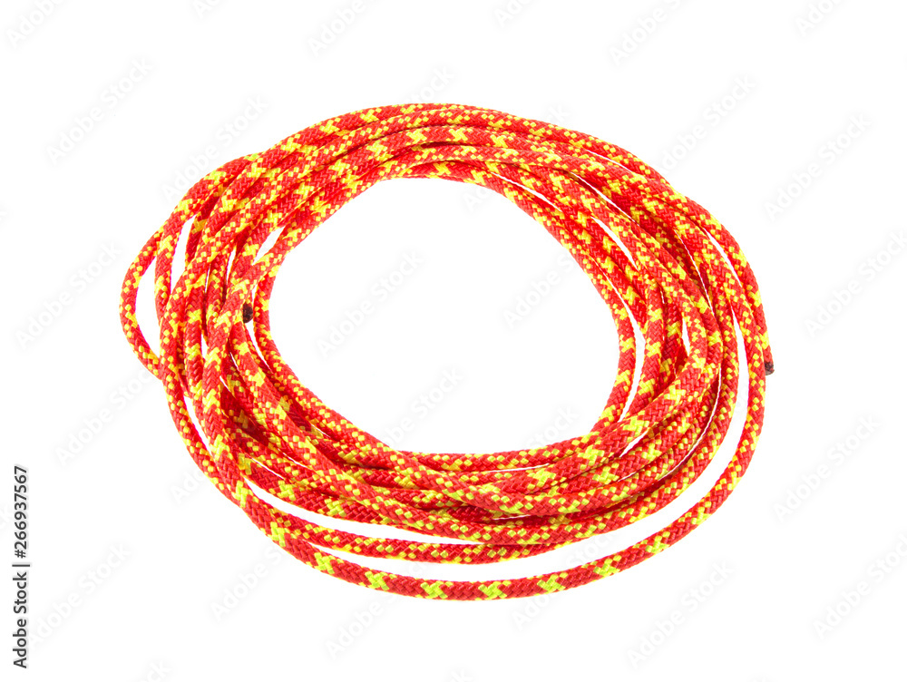 rope for tourism, mountaineering isolated on white background rope for tourism, mountaineering isolated on white background
