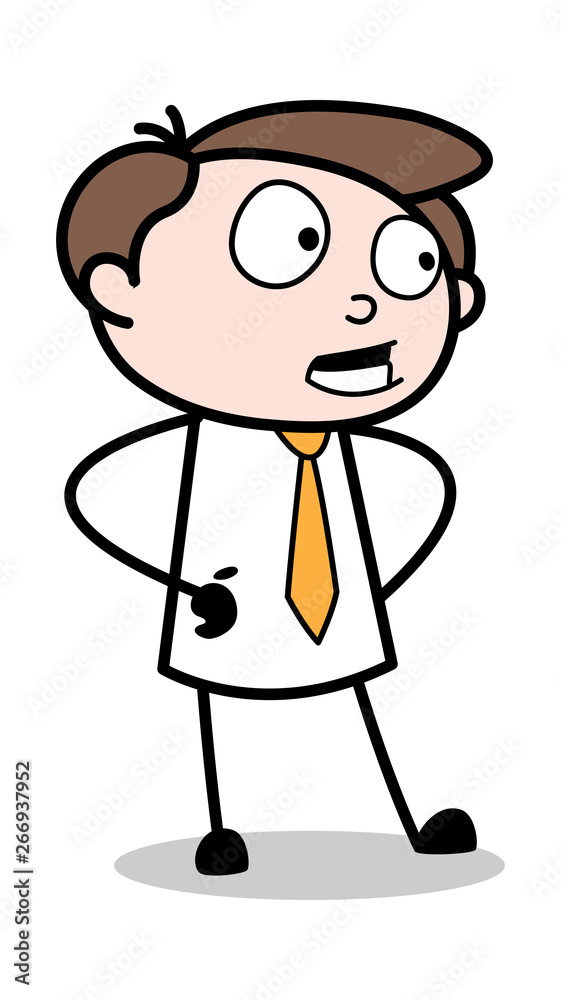 Obraz premium Conversation - Office Businessman Employee Cartoon Vector Illustration﻿