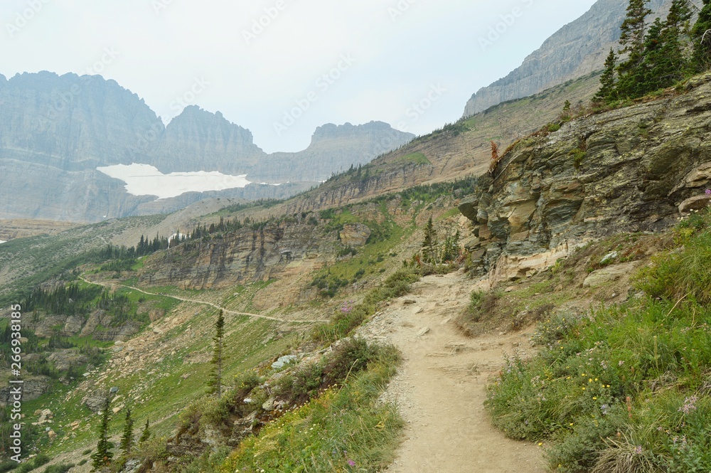 Trail to the top of the mountain Trail to the top of the mountain