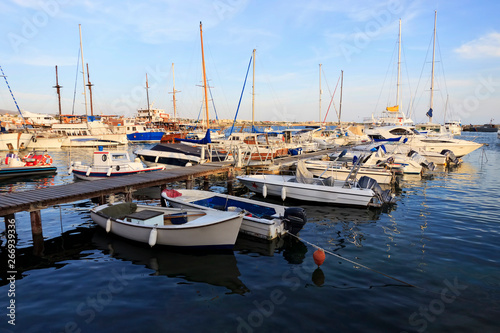 Boats at Paphos harbour
