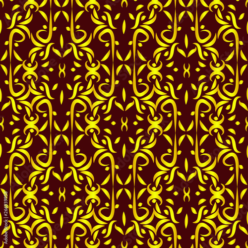 EPS 10. Vintage damask seamless pattern © Olga