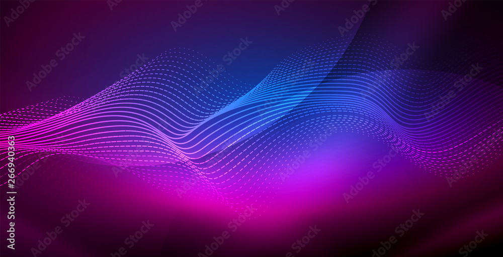 Neon lines shiny glowing background Neon lines shiny glowing background