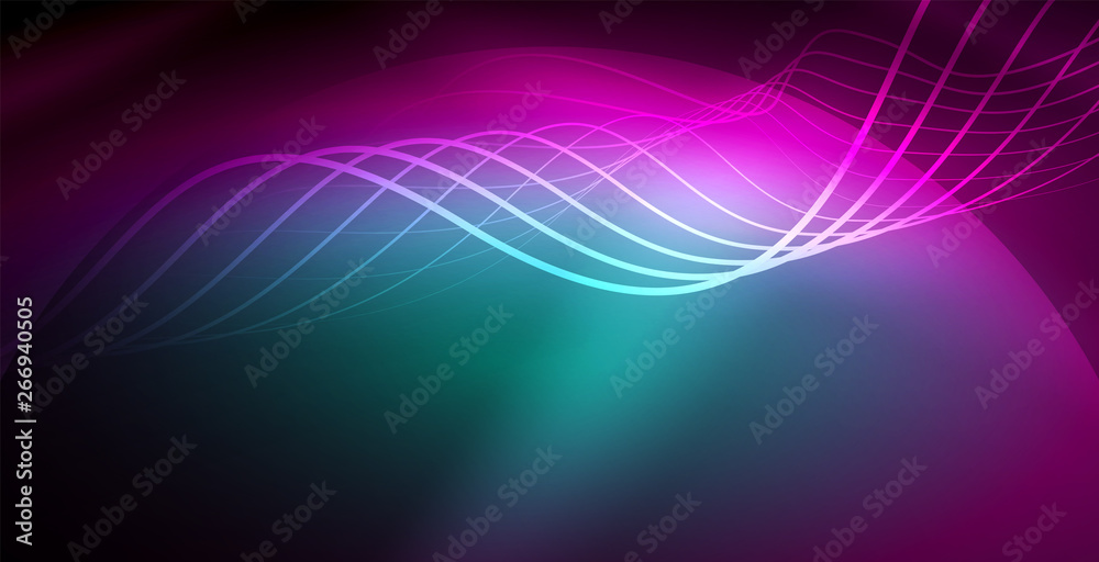 Neon lines shiny glowing background Neon lines shiny glowing background