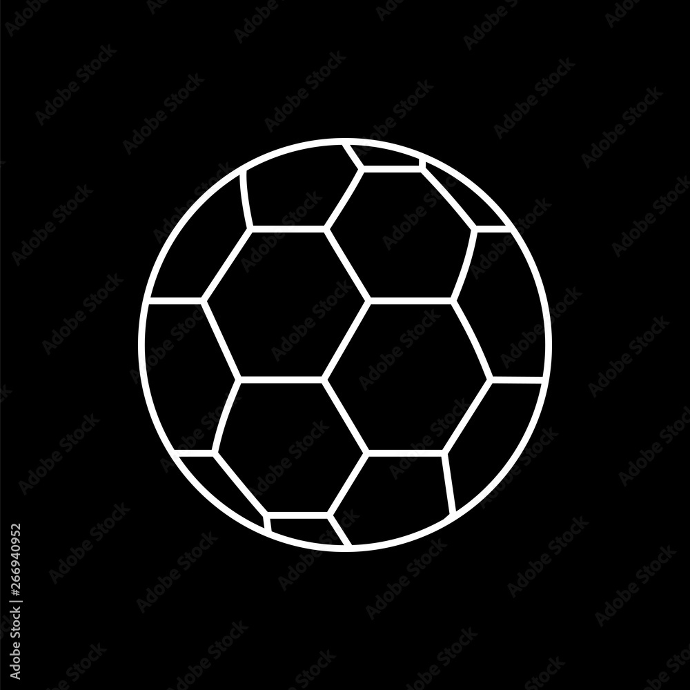 Vector image of isolated soccer ball icons. Design a flat soccer ball icon Vector image of isolated soccer ball icons. Design a flat soccer ball icon