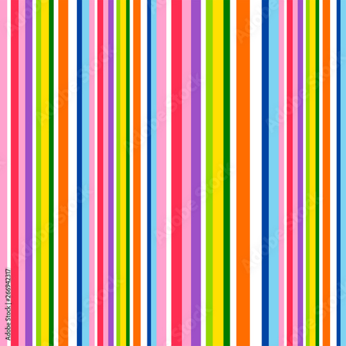 Colorful striped abstract background, variable width stripes.