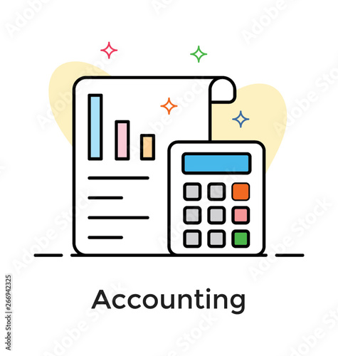 Accounting of flat icon © Vectors Point