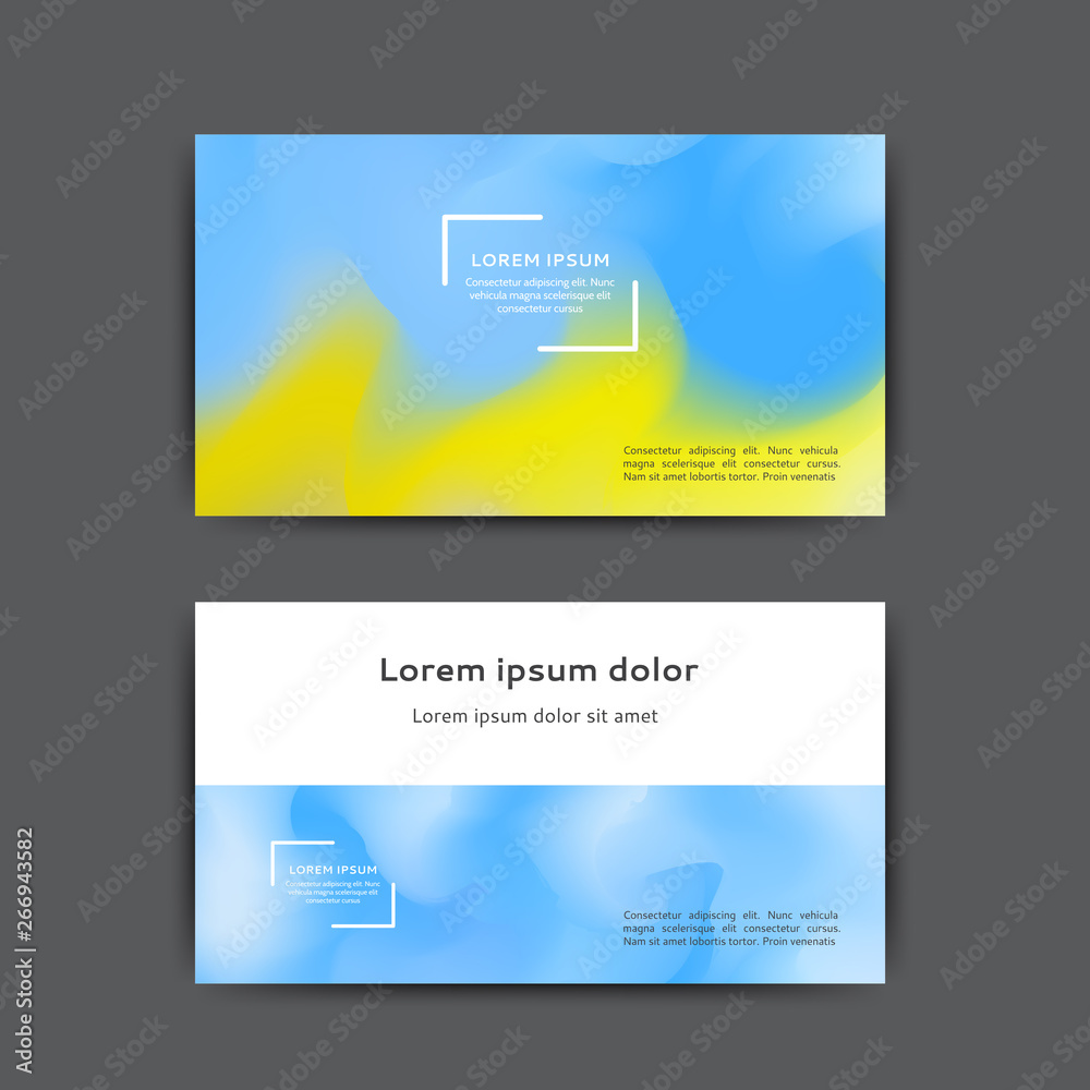 Naklejka premium Business card template