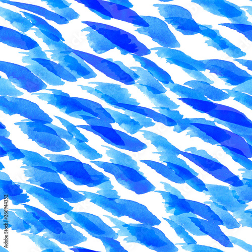 Blue brush strokes raster s...