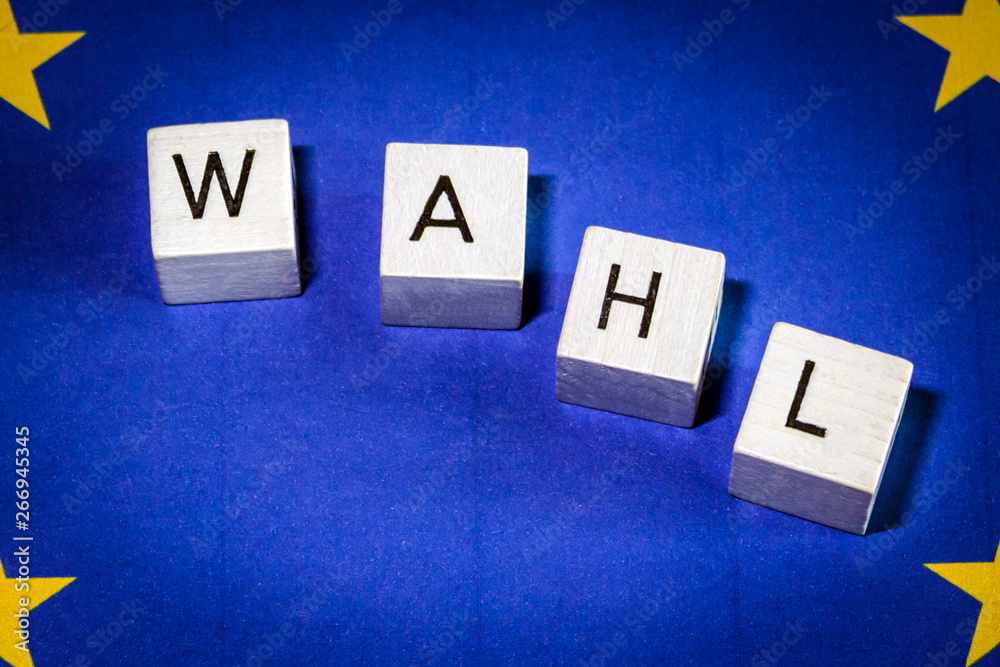 cubes,word, political election in European Union, cubes,word, political election in European Union,