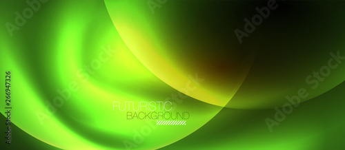 Shiny neon circles abstract background